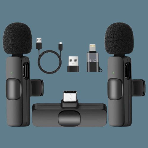 Wtn K9 Wireless Microphone for Vloggers – Noise Cancelling, iOS & Android Camera Microphone-image-46