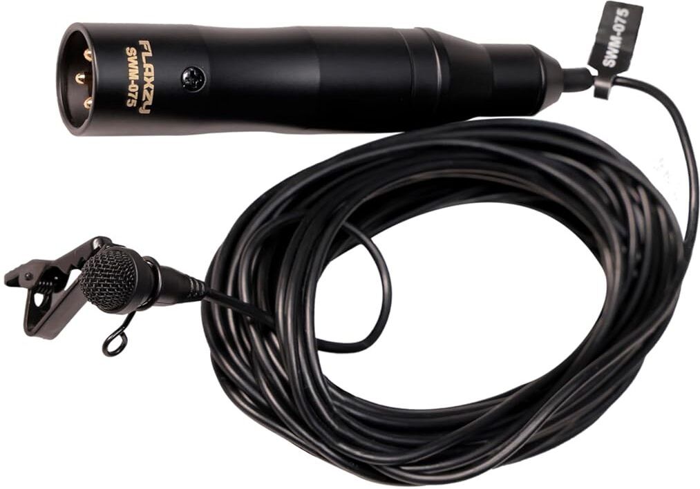 Flaxzy XLR Mic Professional Lavalier Lapal Microphone with Standard XLR Connector Camera Microphone-picture-19
