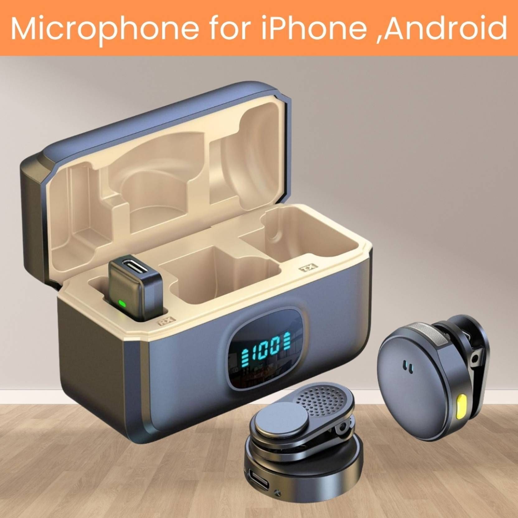 HK HUB Q8 Wireless Mic for Digital Content Makers Camera Microphone-picture-33