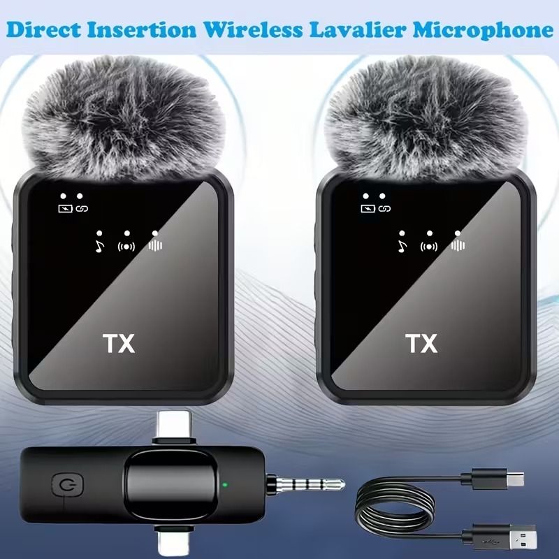 Kay-Joy F11 Wireless Microphone Dual Transmitter with Noise Reduction Plug & Play Camera Microphone-image-10