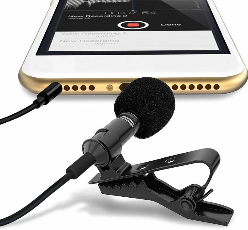 JANGI 3.5mm Clip Microphone 1.5mtr wire For Youtube, Voice Recording TRX125 Camera Microphone-picture-26
