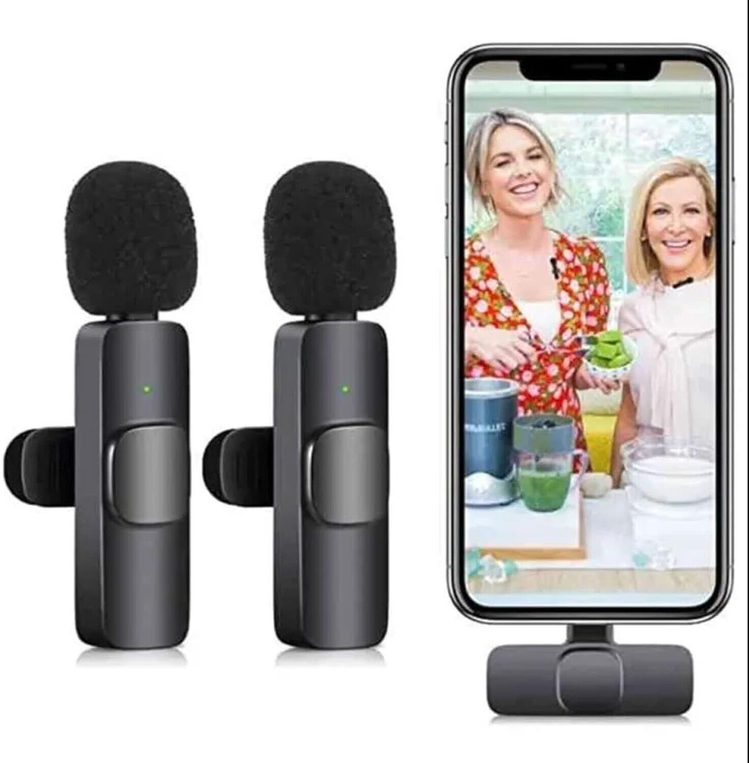 Orvik Mobile Camera Wireless Microphone K9 Model for Type C & iOS Camera Microphone-image-36