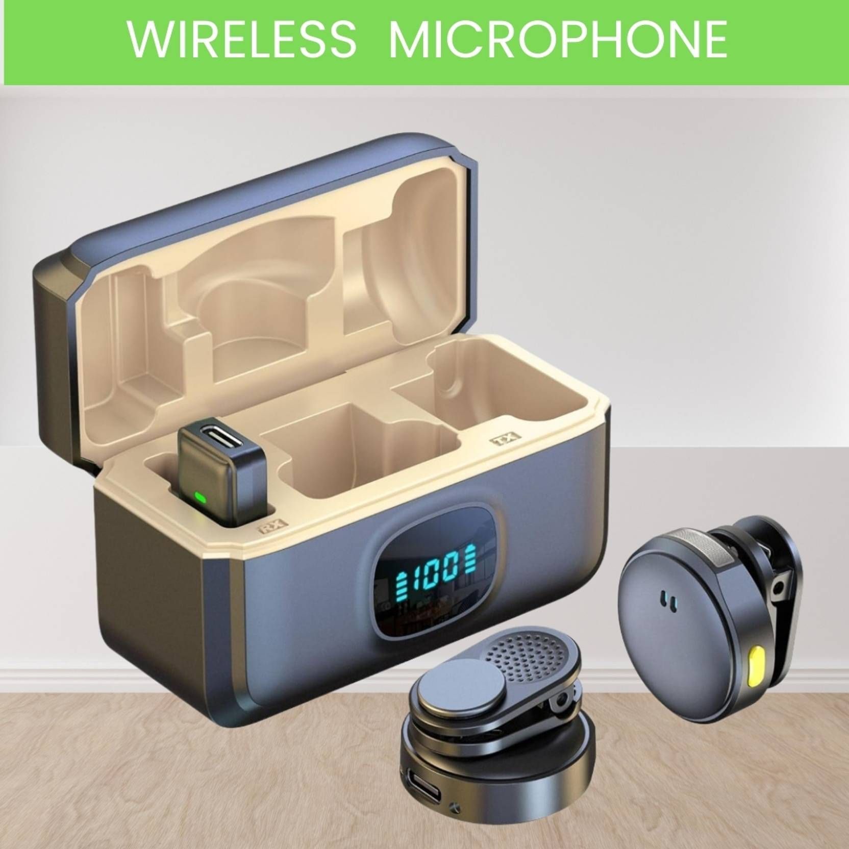 Orvik Q8 Wireless Microphone for Stable Wireless Audio Camera Microphone-image-8