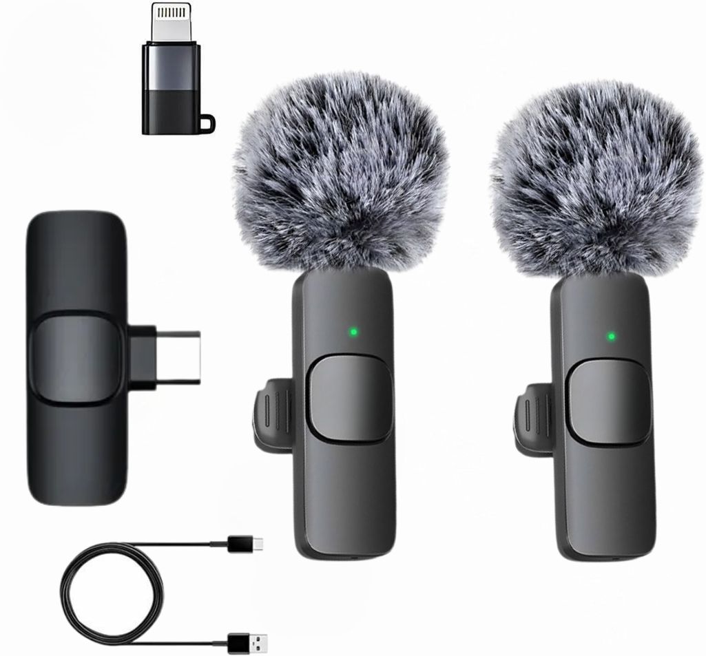 GADGETSWEAR AI K9 Furry Wireless Lavalier Mic | Clip‑On for YouTube, Vlogging | Type‑C & iOS Camera Microphone-image-6
