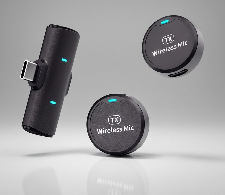 AiFit Dual Wireless Lavalier Mic with USB-C & Lightning Support Camera Microphone-image-29