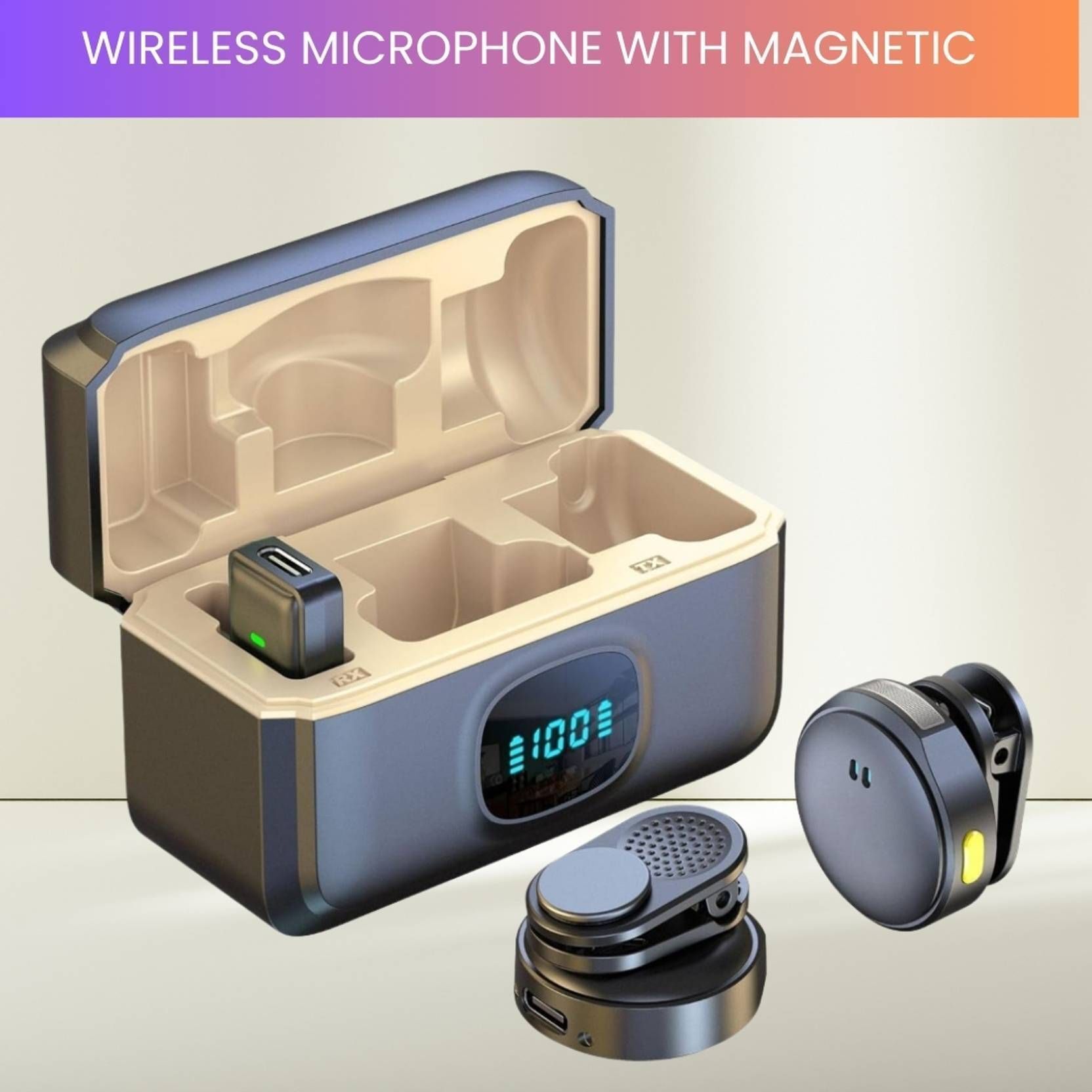 HK HUB Q8 Wireless Microphone for Voice Capture Studio Camera Microphone-image-34