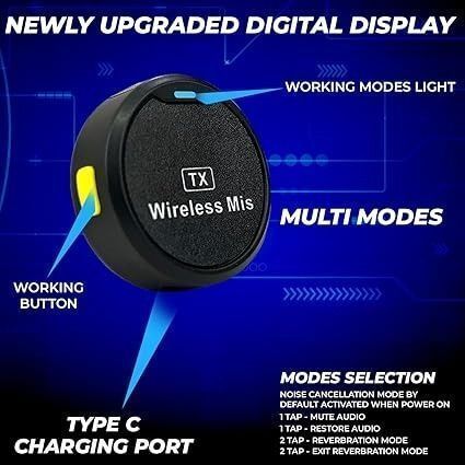 Perfx High Performance Round Microphone for Gaming, Podcasts & Karaoke Camera Microphone-image-8