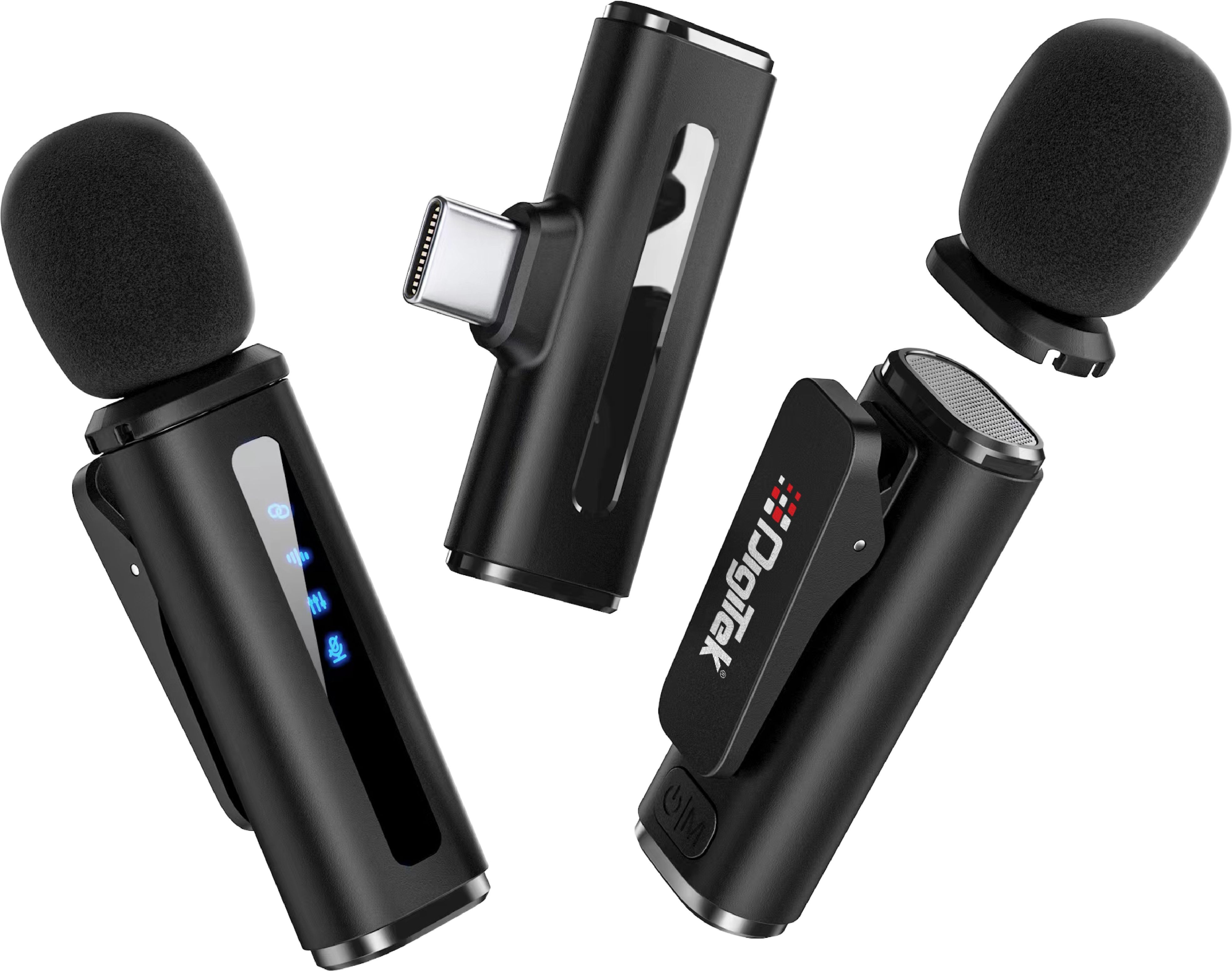 DIGITEK DWM 014 Wireless Microphone 40m Range, Noise Cancellation, 7H Battery Camera Microphone-image-34