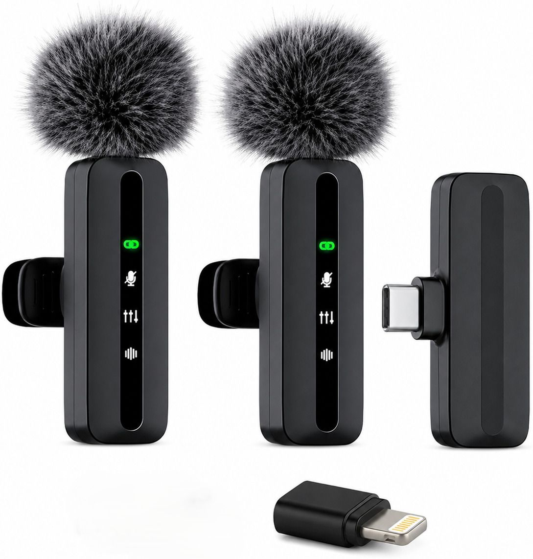 HRYFiNE SE83 Mike for YouTube with Type-C & Lightning,Noise Cancellation, 20m Range Camera Microphone-image-48