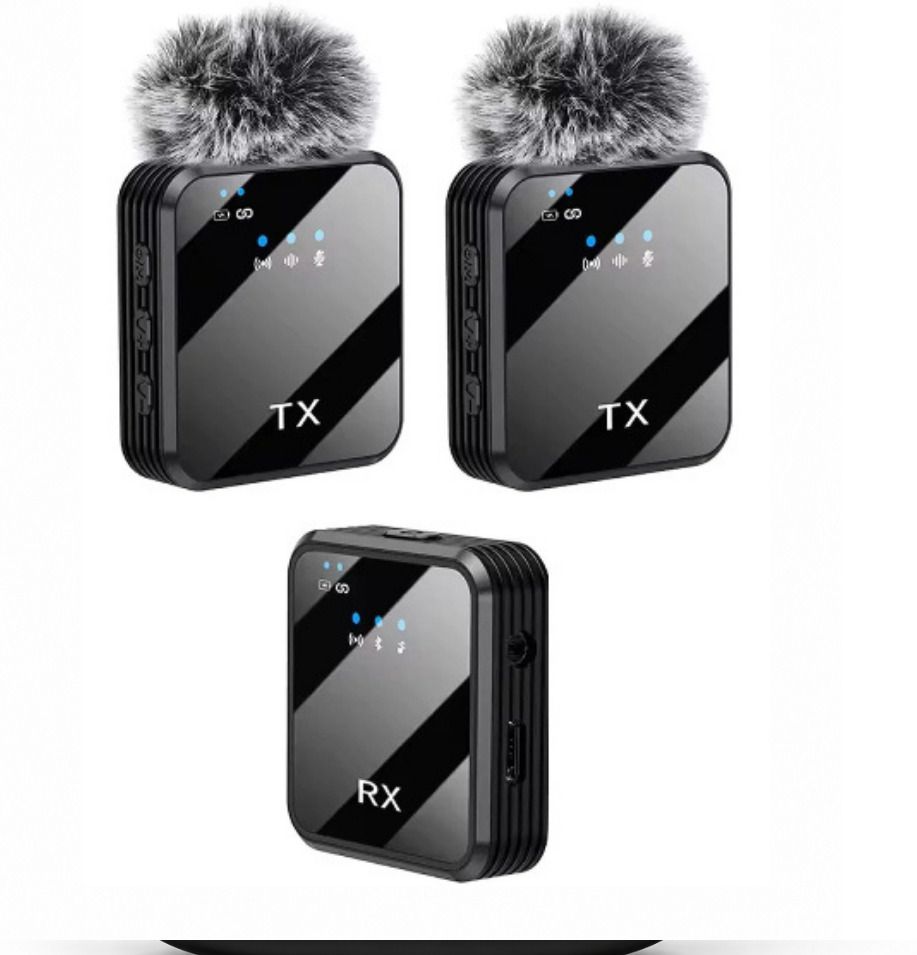 FITRIC K205 Ultracompact 2.4GHz Dual Wireless Mic for Youtuber,vlogging,recording @818 Camera Microphone-image-48