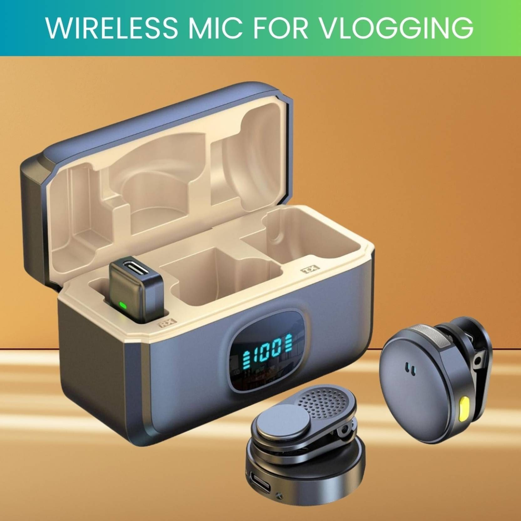 HK HUB Q8 Wireless Microphone for HD Voice Recording Camera Microphone-picture-17