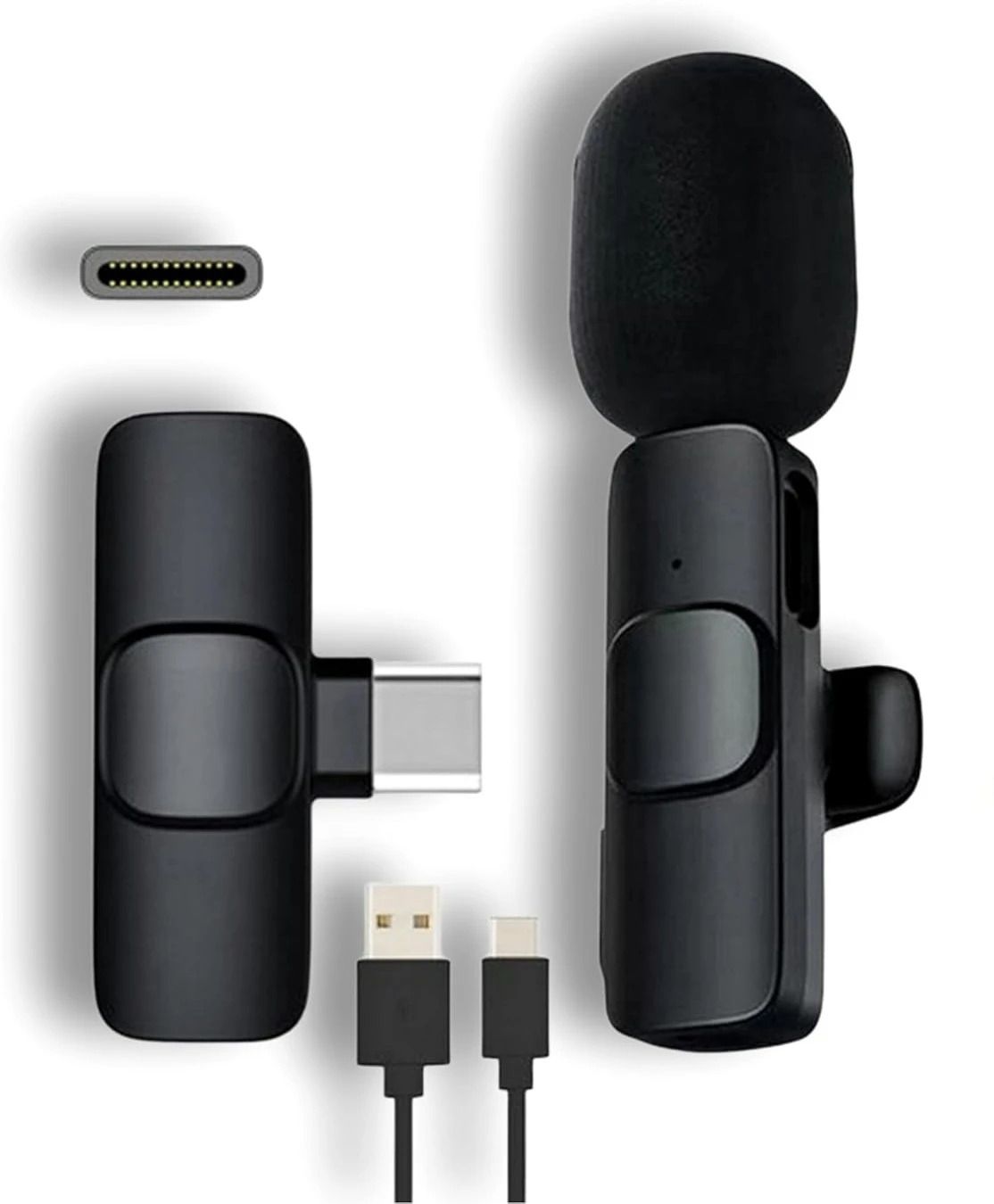 TreEye K8 Wireless Plug and Play Type C Coller Mic Supported Android/IOS Camera Microphone-image-49