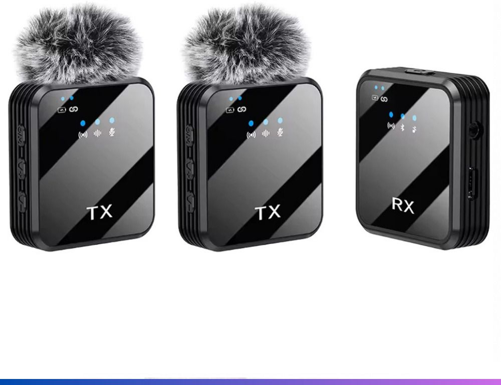 NETZI F11-2 Dual Wireless Mic for Youtuber,vlogging,recording 0110 Camera Microphone-picture-27