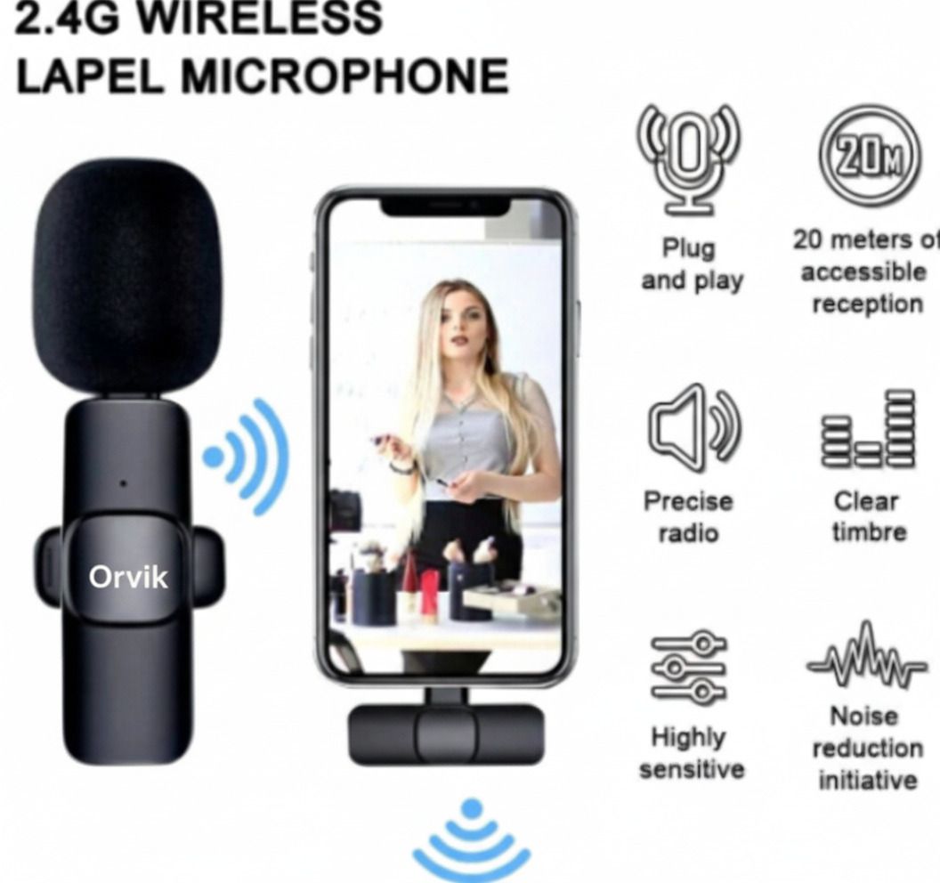 WauroNix K9 Dual Mic with 1 Reciver New Camera Microphone-image-4