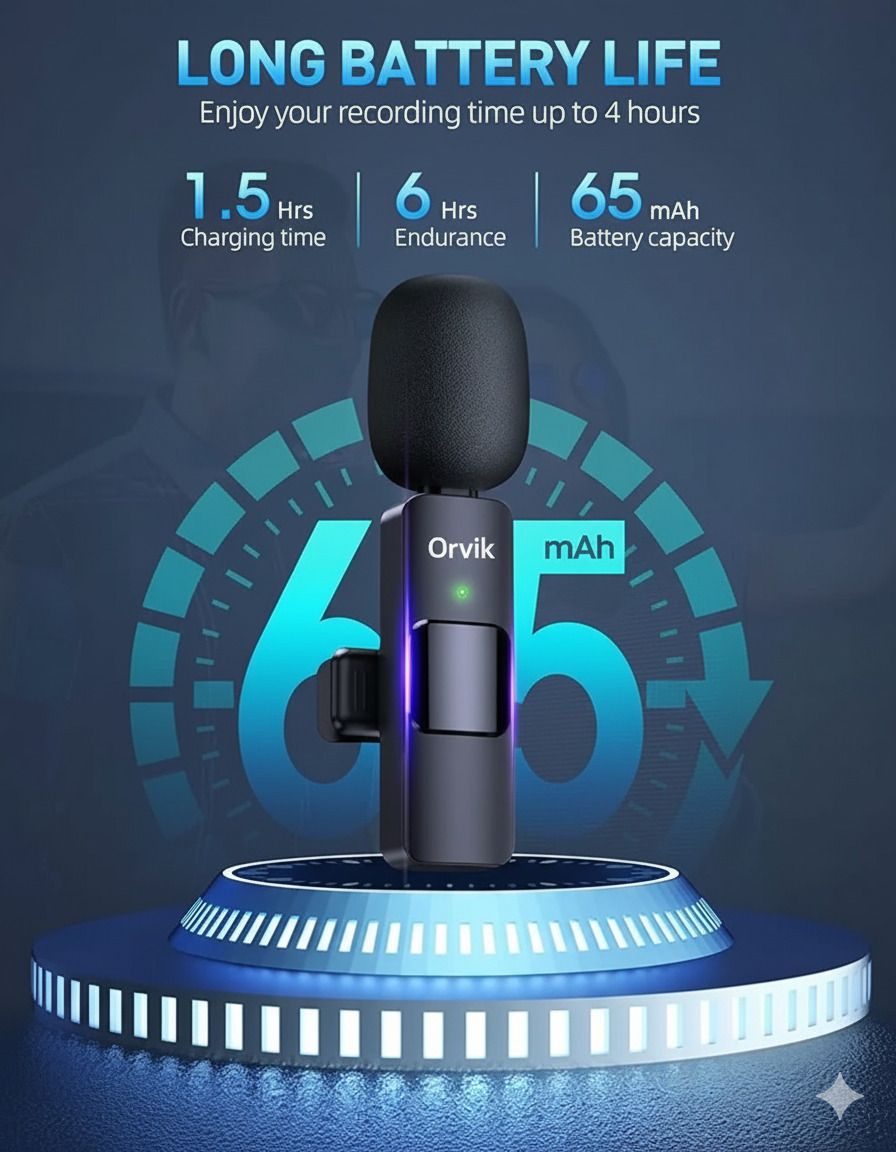 Orvik K8 Wireless Microphone Type C Camera Microphone-picture-48