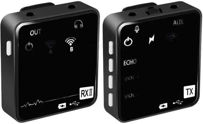 V88R K2 Wireless Lavalier Microphone for Phone & Tablet Vlogging Live Streaming Camera Microphone-image-11
