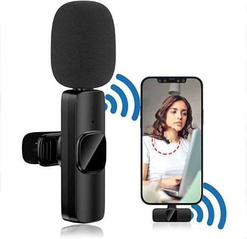 SS Store ATY_935A_K8 MINI LAPEL RECORDING MICROPHONE LIVE STREAMING WIRELESS MICROPHONE Camera Microphone-image-36