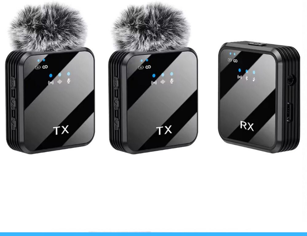NETZI F11-2 Dual Wireless Mic for Youtuber,vlogging,recording 0116 Camera Microphone-image-33