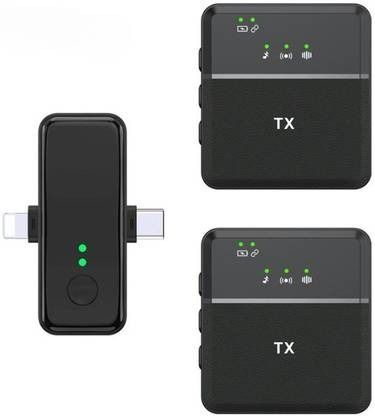 RelElseTech Point Dual Wireless Mini Mic System, 2 Transmitters & 1 Receiver Camera Microphone-picture-18