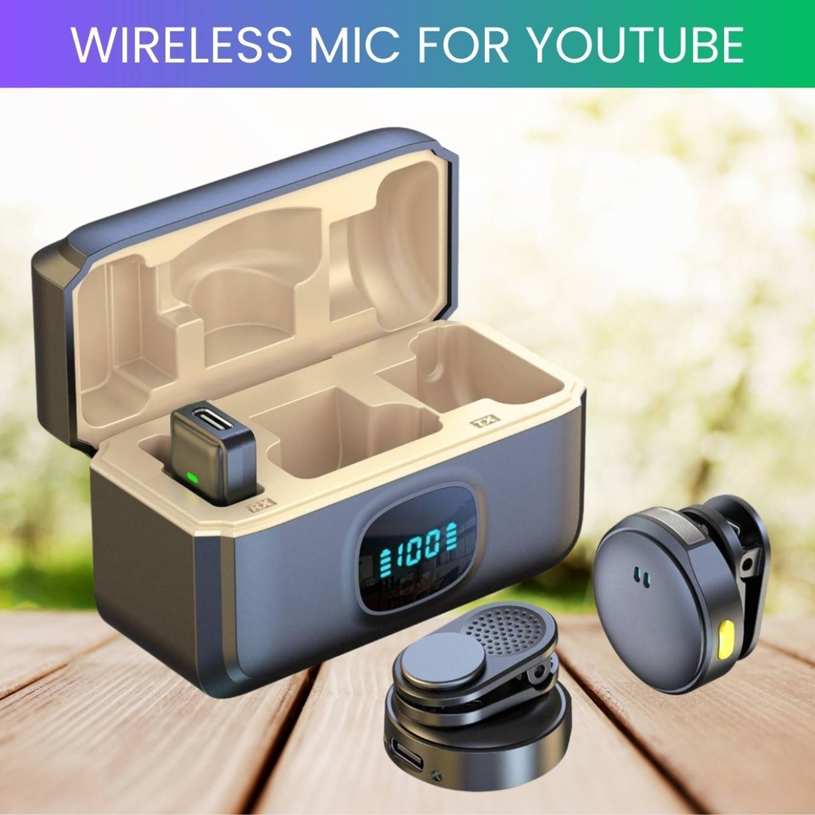 HK HUB Q8 Wireless Mic for Audio Recording Creators Camera Microphone-picture-19