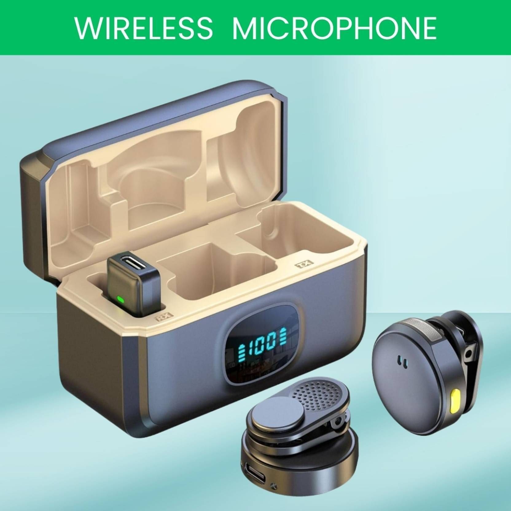HK HUB Q8 Wireless Mic for Video Interviews Camera Microphone-picture-26