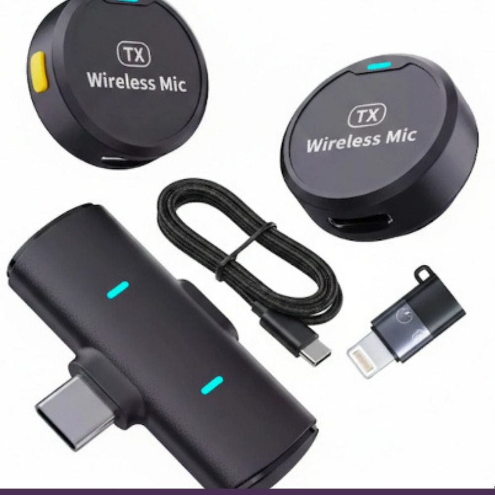FITRIC M1 Plug and Play Wireless Lavalier Microphone for Vlog Recording @ 868 Camera Microphone-image-18