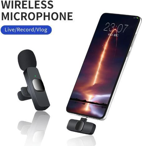 SS Store BNJ_140A_K8 WIRELESS COLLER MICROPHONE FOR UTUBE,VLOGGING,REELS & LIVE STREAMING Camera Microphone-image-23