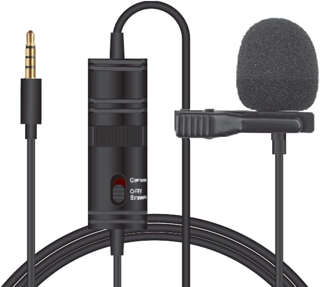 Tygot T-M1 Auxiliary Omnidirectional Lavalier Clip On Collar Microphone for Mobile Camera Microphone-image-18