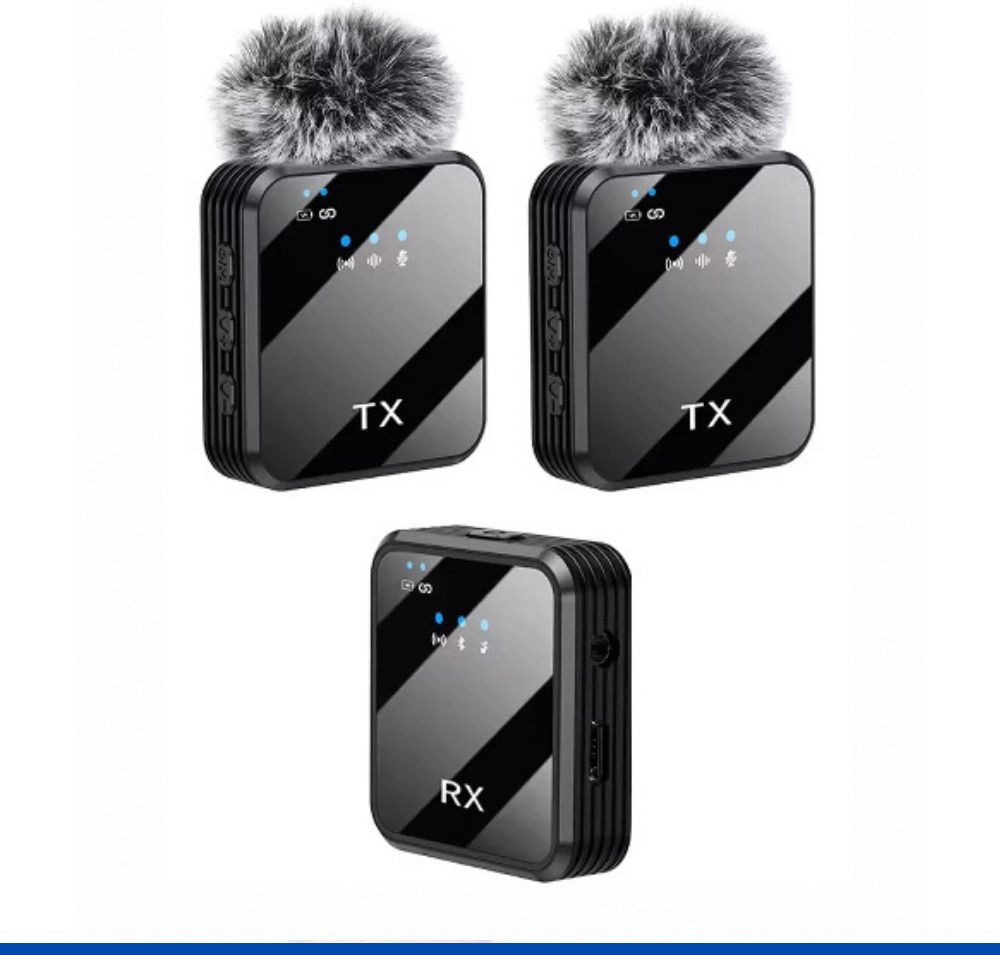 FITRIC K205 Ultracompact 2.4GHz Dual Wireless Mic for Youtuber,vlogging,recording @816 Camera Microphone-picture-21