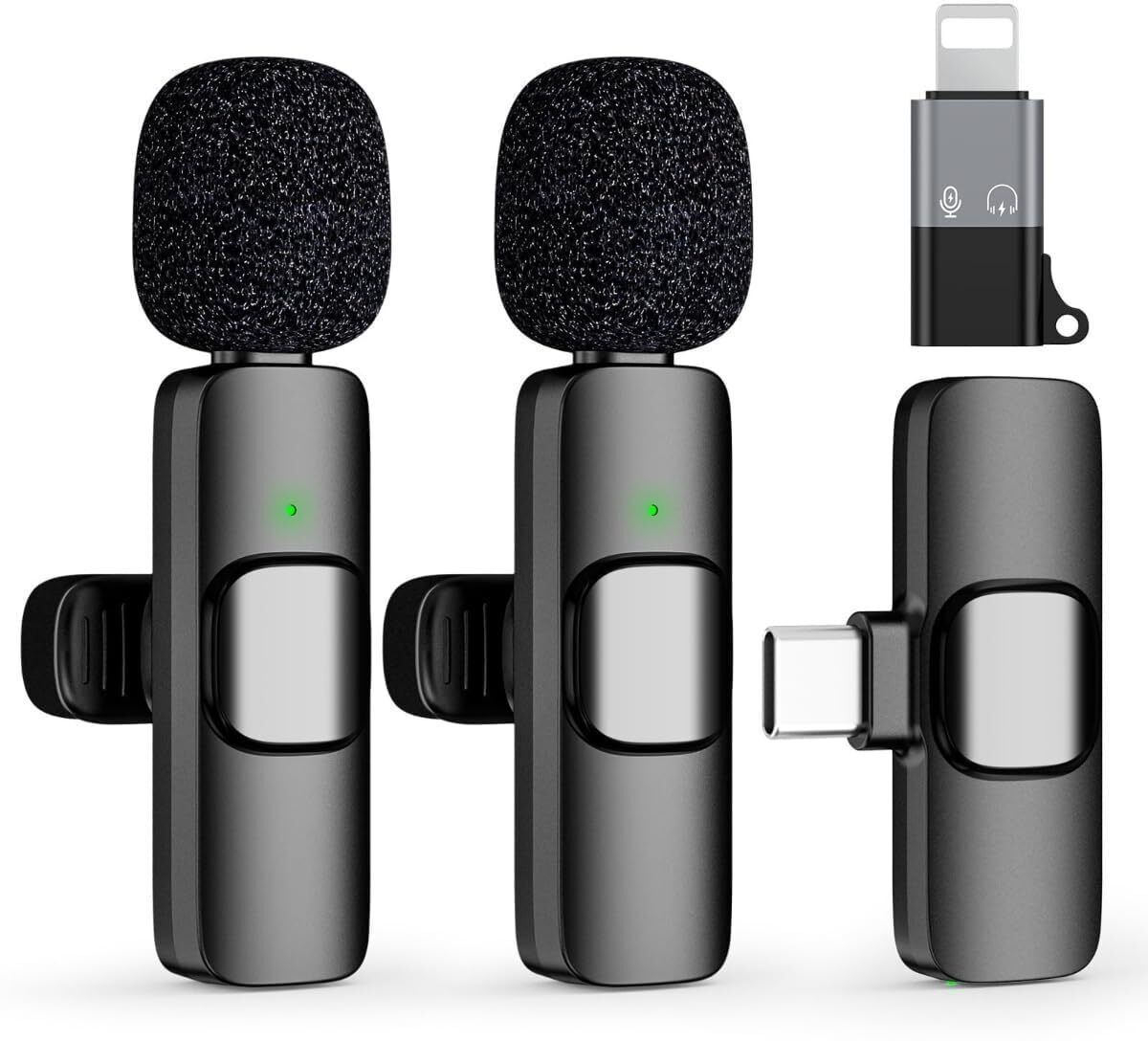 NOORCAM K9 Dual Wireless Mic for Youtuber ,Type-C & iphone Support Camera Microphone-image-28