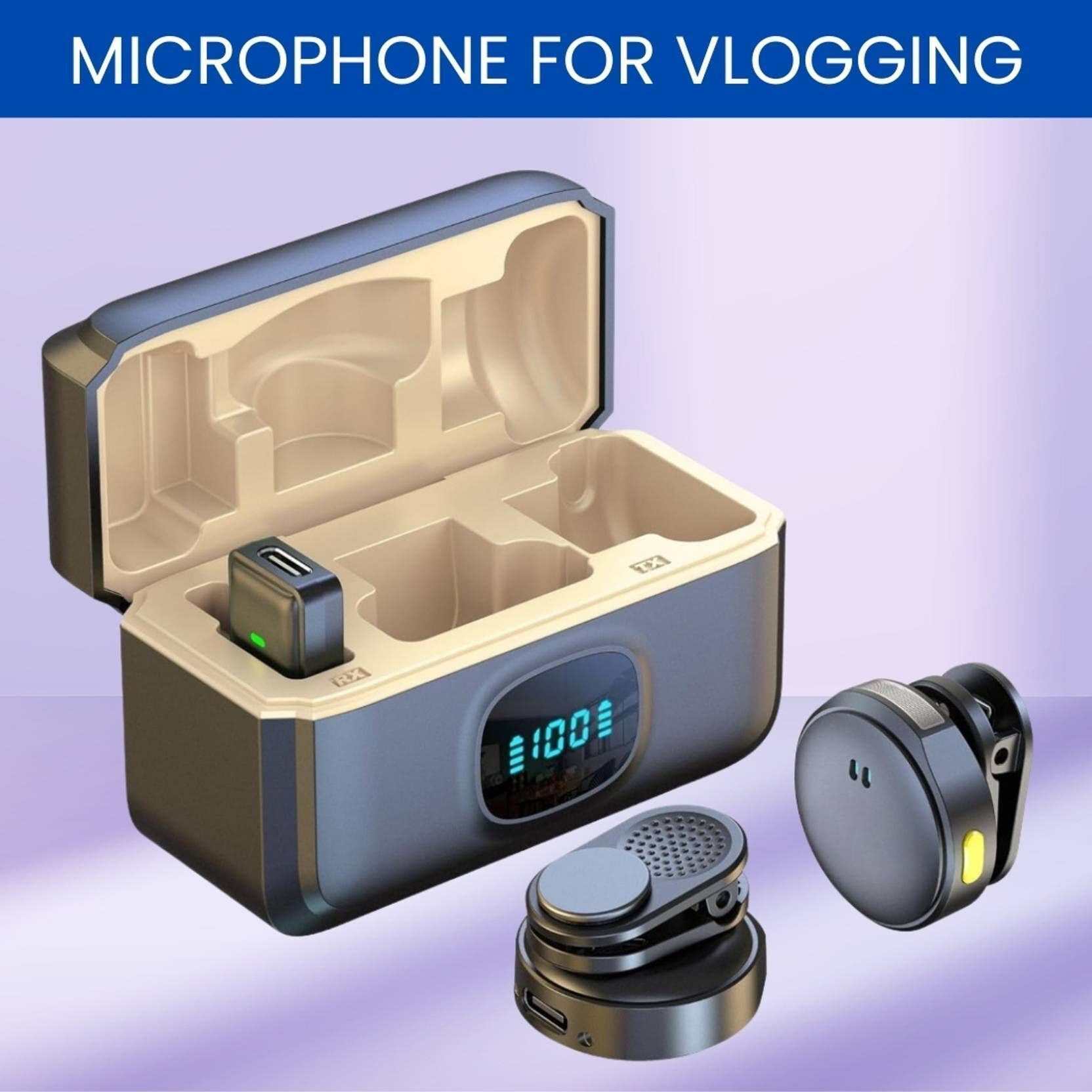 HK HUB Q8 Wireless Microphone for Portable Use Camera Microphone-picture-10