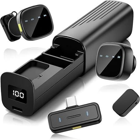 BfsTeckt K26 Wireless mic OmniDirectional Lavalier Microphone with Noise Reduction Camera Microphone