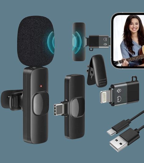 KOHZO Q8 Wireless Mic with Display & Magnetic Clip | Clear Audio Mic_CM Camera Microphone-picture-19