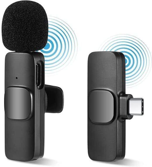 RSV Wireless Collar Microphone - No App Needed! Noise-Cancelling Lapel Mic Camera Microphone-picture-43