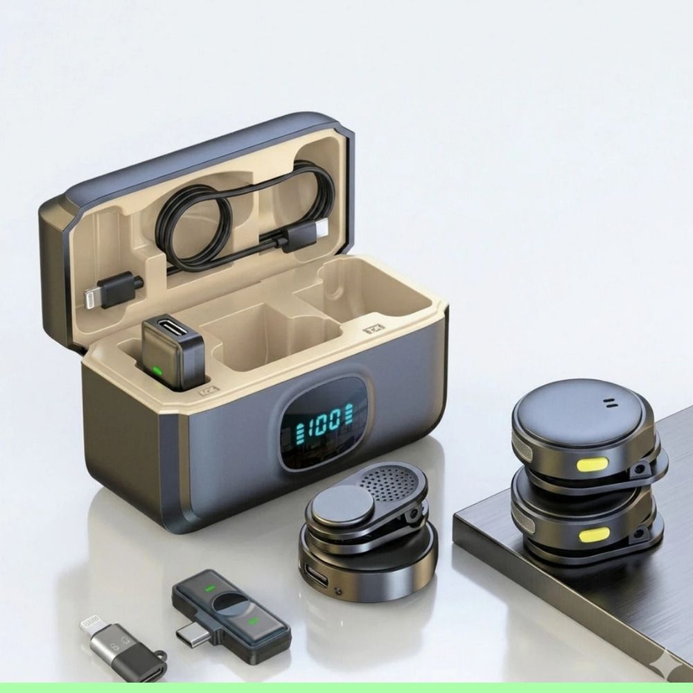 FITRIC Q8 Portable Wireless Lavalier Mic with Battery Display & Noise Reduction @ 831 Camera Microphone-image-22
