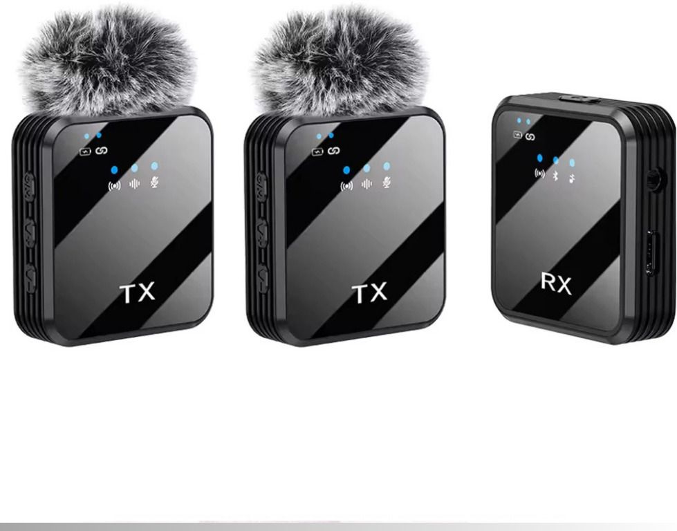 NETZI F11-2 Dual Wireless Mic for Youtuber,vlogging,recording 0104 Camera Microphone-picture-48