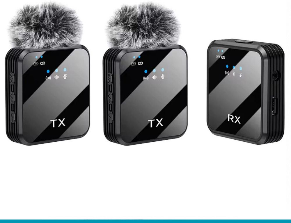 NETZI F11-2 Dual Wireless Mic for Youtuber,vlogging,recording 0108 Camera Microphone-picture-25
