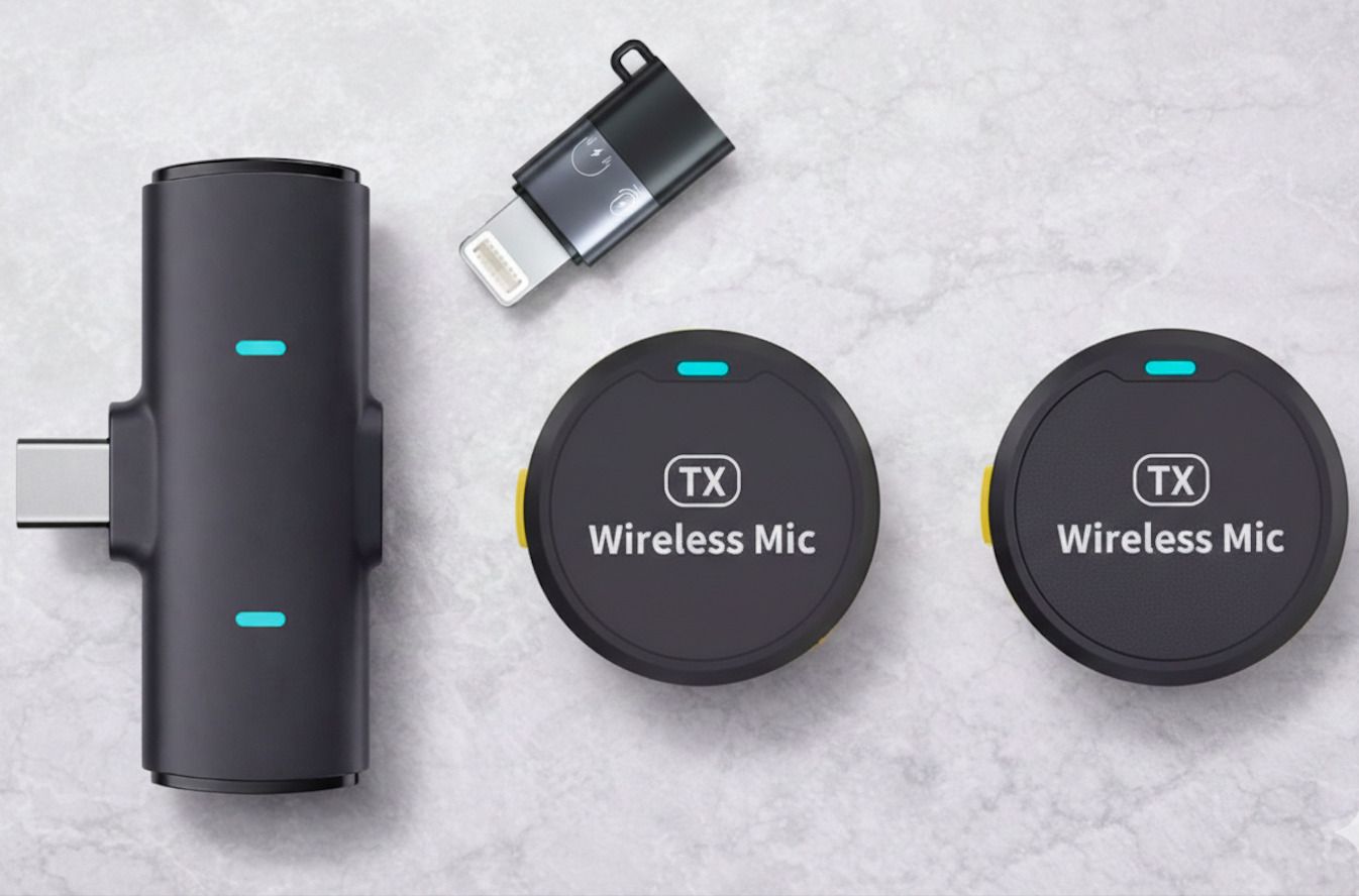 Good One M1 Portable Dual Wireless Microphone System, Crystal Clear Audio for Vlogging Camera Microphone-image-30