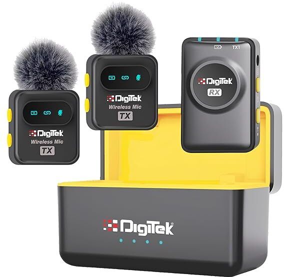 DWM-118 Wireless Microphone 7Hr Battery for iOS/Android Devices and DSLR Cameras Microphone-image-38