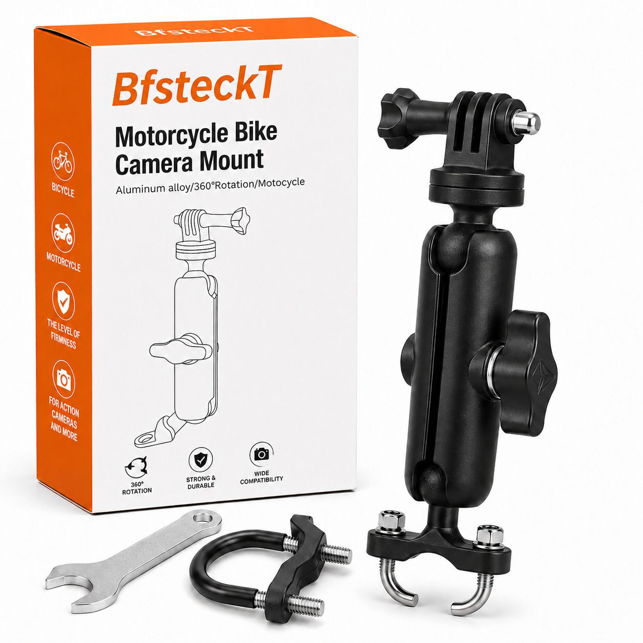 BfsTeckt Handlebar Jaw Clamp Camera Mount-picture-13