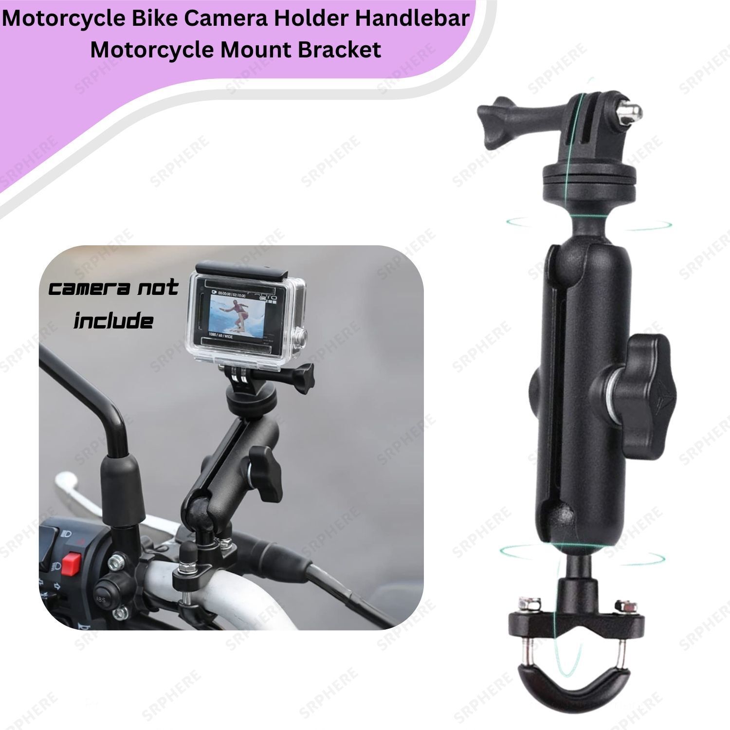 SRPHERE Handlebar Grip Camera Mount-picture-27