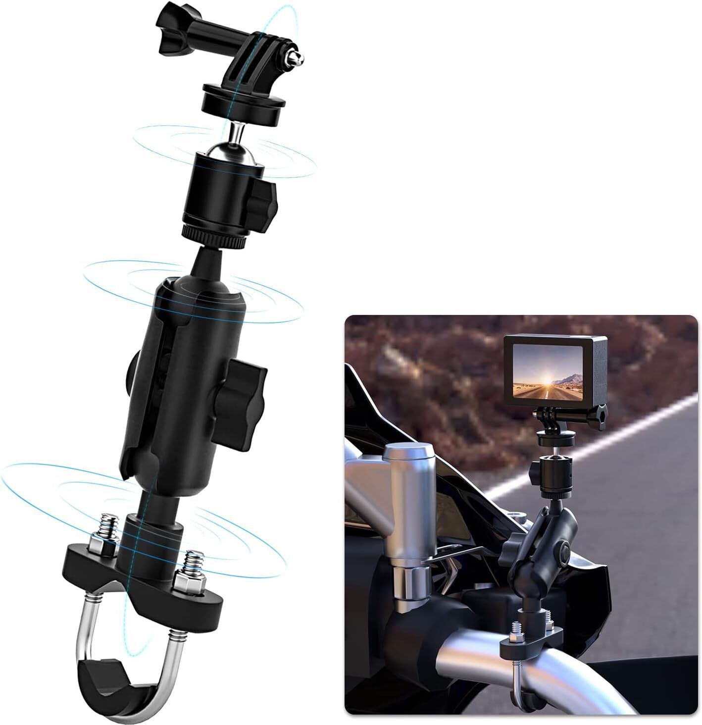 ASTOUND Handlebar Jaw Clamp Camera Mount-picture-22