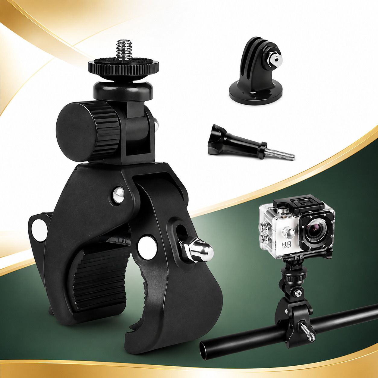 HOJI Handlebar Jaw Clamp Camera Mount-image-9