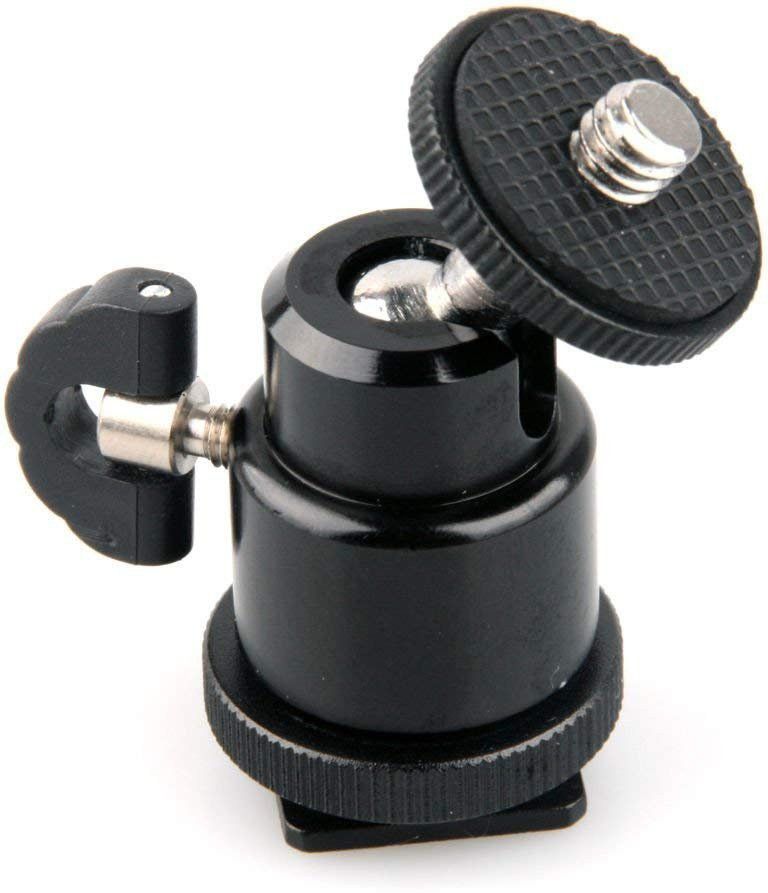 TECHGEAR Black Ball Head Bracket/Holder/Mount for Camera Tripod Hot Shoe Adapter Flash Shoe Adapter-picture-22