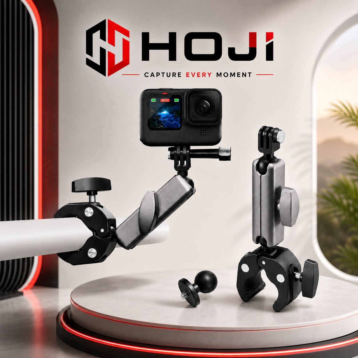 HOJI Handlebar Jaw Clamp Camera Mount-picture-40