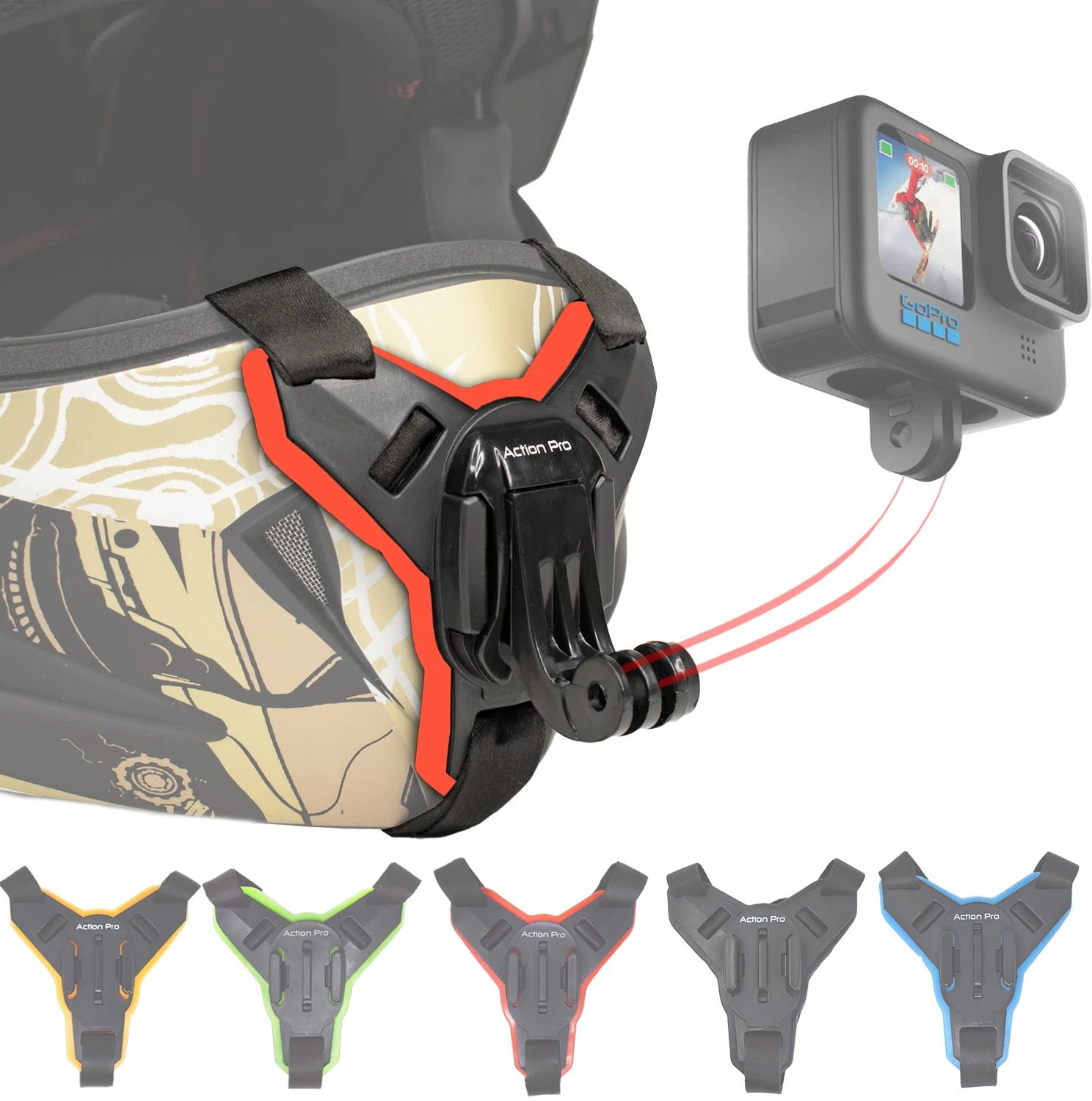 Action Pro Helmet Strap Camera Mount-image-42