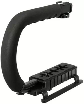 TECHGEAR Stabilizer C-Shape Bracket Video Handheld Grip for DSLR DV Camera Rig Camera Rig