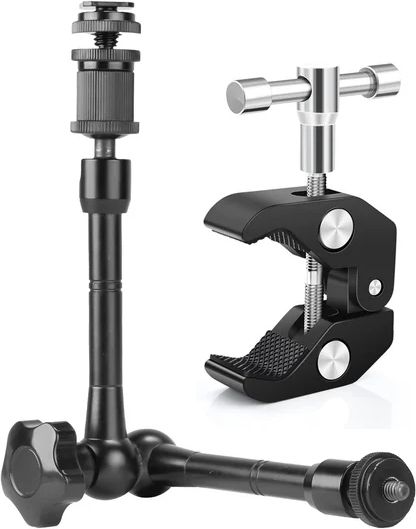 DAATA Magic Arm clamp 11 inch with Super clamp Adjustable Magic Arm with Super Clamp Camera Rig-picture-32