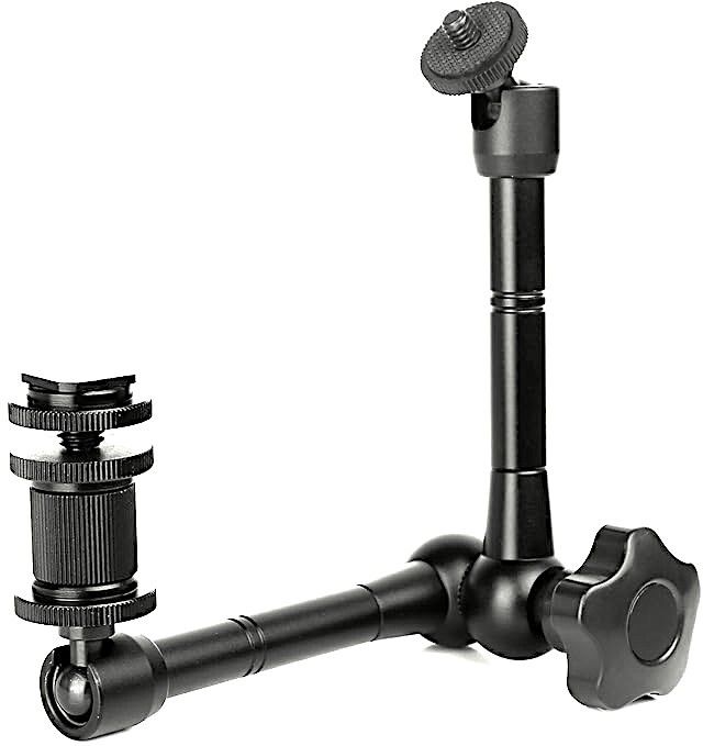 FLYING COLLECTION Magic Arm Super Clamp 11 Inch Adjustable Crab Pliers for DSLR, DV Monitor, LCD Monitor, LED Lights, Flash Light Camera Accessories Camera Rig-image-1