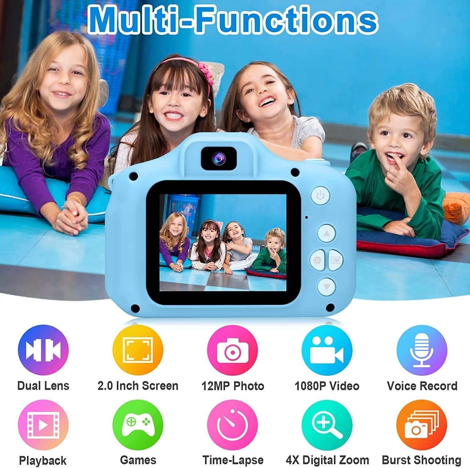 orelius fire digital & video recorder camera full hd 1080p for kids real camera instant camera